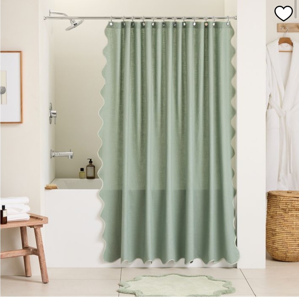 West Elm Ripple Shower Curtain